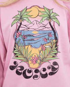 Lineup Terry Sweatshirt in Bleached Mauve