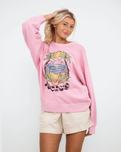 Lineup Terry Sweatshirt in Bleached Mauve