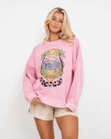 Lineup Terry Sweatshirt in Bleached Mauve