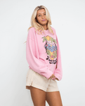 Lineup Terry Sweatshirt in Bleached Mauve