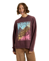 The Roxy Womens Lineup Sweatshirt in Huckleberry