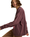 The Roxy Womens Lineup Sweatshirt in Huckleberry