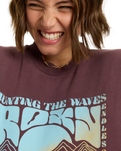 The Roxy Womens Lineup Sweatshirt in Huckleberry