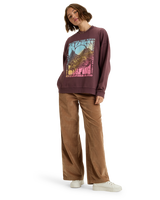 The Roxy Womens Lineup Sweatshirt in Huckleberry