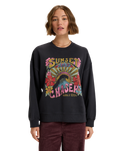 The Roxy Womens Lineup Sweatshirt in Anthracite