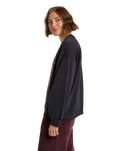 The Roxy Womens Lineup Sweatshirt in Anthracite