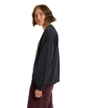 The Roxy Womens Lineup Sweatshirt in Anthracite