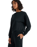 The Roxy Womens Surfing By Moonlight Sweatshirt in Anthracite