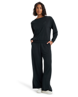 The Roxy Womens Surfing By Moonlight Sweatshirt in Anthracite