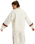 The Roxy Womens Essential Energy Timeless Sweatshirt in Whisper White