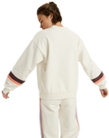 The Roxy Womens Essential Energy Timeless Sweatshirt in Whisper White