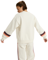 The Roxy Womens Essential Energy Timeless Sweatshirt in Whisper White