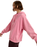 The Roxy Womens Lineup Oversized Hoodie in Pink Cosmos