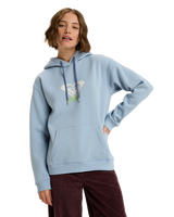 The Roxy Womens Surf Stoked Art Hoodie in Blue Blizzard
