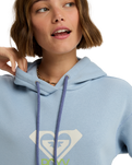 The Roxy Womens Surf Stoked Art Hoodie in Blue Blizzard