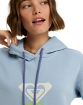 The Roxy Womens Surf Stoked Art Hoodie in Blue Blizzard