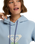 The Roxy Womens Surf Stoked Art Hoodie in Blue Blizzard
