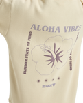 The Roxy Womens Surf Stoked Brushed Hoodie in Parchment