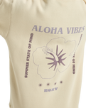 The Roxy Womens Surf Stoked Brushed Hoodie in Parchment