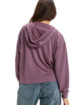 Surfing By Daylight Full Zip Hoodie in Huckleberry