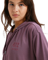 Surfing By Daylight Full Zip Hoodie in Huckleberry