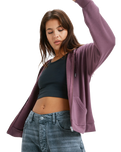 Surfing By Daylight Full Zip Hoodie in Huckleberry