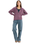Surfing By Daylight Full Zip Hoodie in Huckleberry