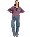 Surfing By Daylight Full Zip Hoodie in Huckleberry