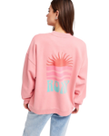 The Roxy Womens Lineup Oversized Sweatshirt in Plumeria