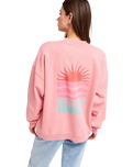 The Roxy Womens Lineup Oversized Sweatshirt in Plumeria