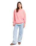 The Roxy Womens Lineup Oversized Sweatshirt in Plumeria