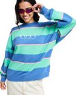 Strictly Stripes Oversized Sweatshirt in Katydid Stripy Soul