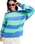 Strictly Stripes Oversized Sweatshirt in Katydid Stripy Soul