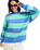 Strictly Stripes Oversized Sweatshirt in Katydid Stripy Soul