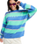 Strictly Stripes Oversized Sweatshirt in Katydid Stripy Soul