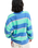 Strictly Stripes Oversized Sweatshirt in Katydid Stripy Soul