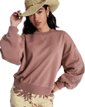 Flower Song Sweatshirt in Brownie