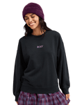 The Roxy Womens Lineup Sweatshirt in Anthracite