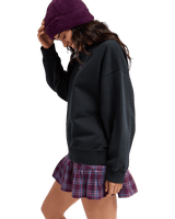 The Roxy Womens Lineup Sweatshirt in Anthracite