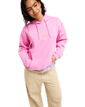 The Roxy Womens Surf Stoked Hoodie in Fuchsia Pink