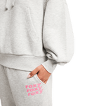 The Roxy Womens Skyflare Hoodie in Light Grey Heather