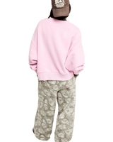 The Roxy Womens Solar Rush Sweatshirt in Pink Lavender