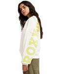 The Roxy Womens Frostbeam Sweatshirt in Coconut Milk