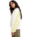 The Roxy Womens Frostbeam Sweatshirt in Coconut Milk