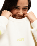 The Roxy Womens Frostbeam Sweatshirt in Coconut Milk