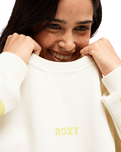 The Roxy Womens Frostbeam Sweatshirt in Coconut Milk