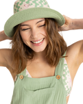 The Roxy Womens Jasmine Paradise Bucket Hat in Basil Party Waves