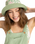 The Roxy Womens Jasmine Paradise Bucket Hat in Basil Party Waves