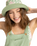 The Roxy Womens Jasmine Paradise Bucket Hat in Basil Party Waves