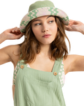The Roxy Womens Jasmine Paradise Bucket Hat in Basil Party Waves